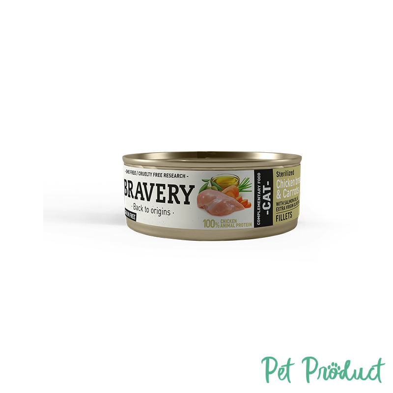Bravery Cat Wet Food Sterilized Chicken & Carrots 70g