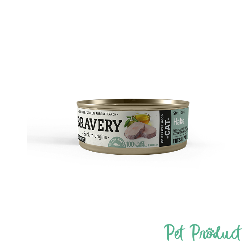 Bravery Cat Wet Food Sterilized Hake 70g