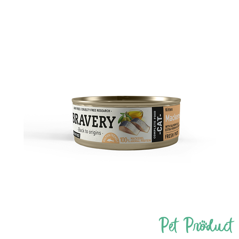 Bravery Cat Wet Food Kitten Mackerel 70g