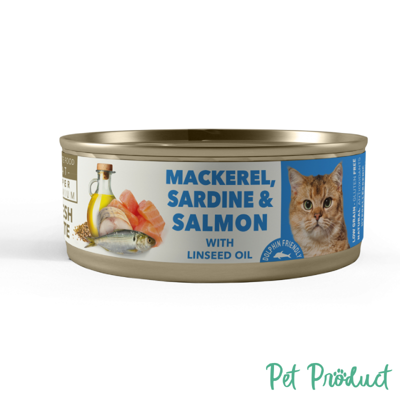 Amity Cat Wet Food Adult Mackerel Sardine & Salmon 80g