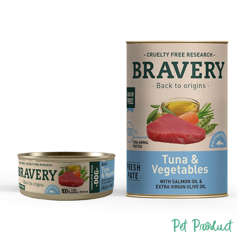 Bravery Dog Wet Adult Tuna & Vegetables