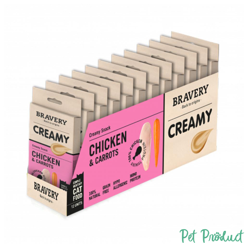 Bravery Cat Wet Food Creamy Chicken & Carrots 56gr – Image 3