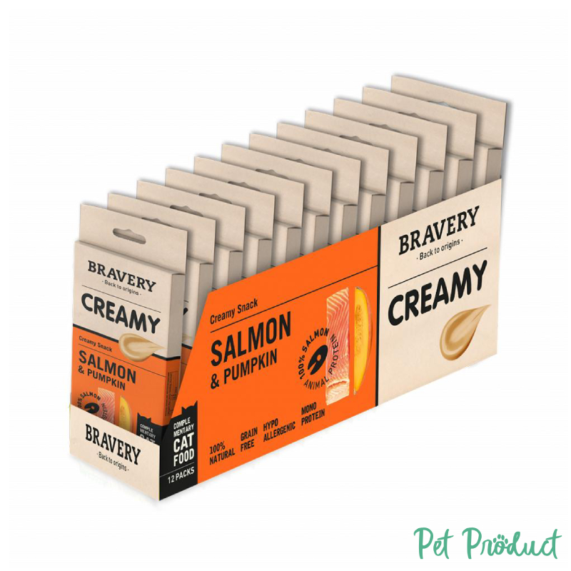 Bravery Cat Wet Food Creamy Salmon & Pumpkin 56gr – Image 3